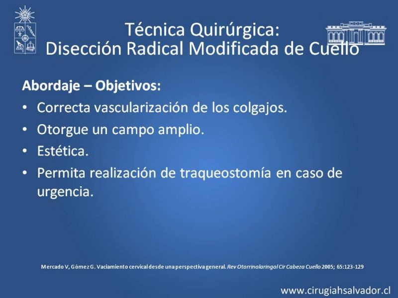 Diapositiva 48 de Técnica quirúrgica en disección cervical radical modificada