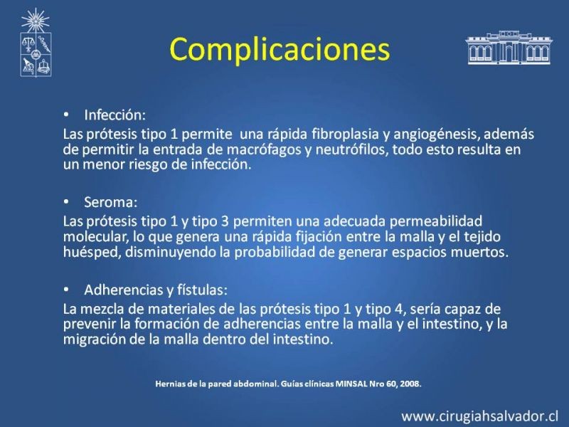 Diapositiva 21 de Mallas: Uso en Hernias Abdominales