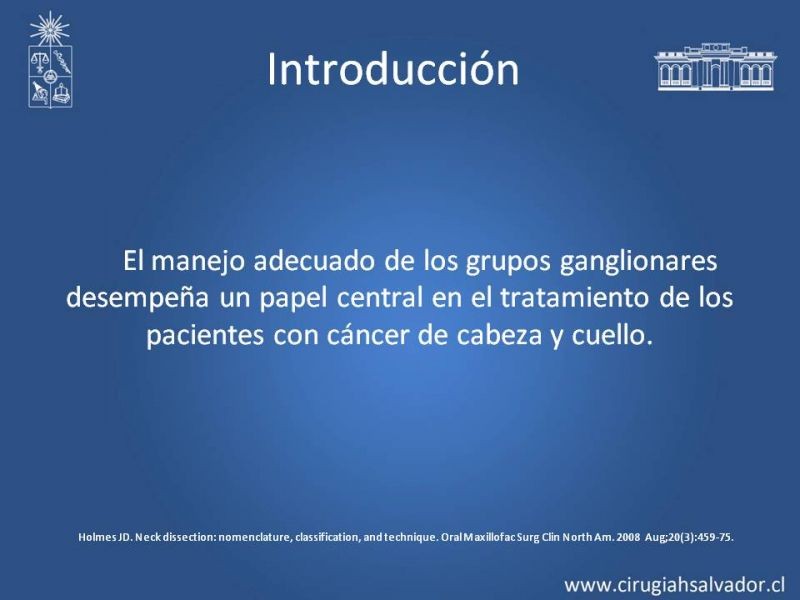 Diapositiva 2 de Técnica quirúrgica en disección cervical radical modificada