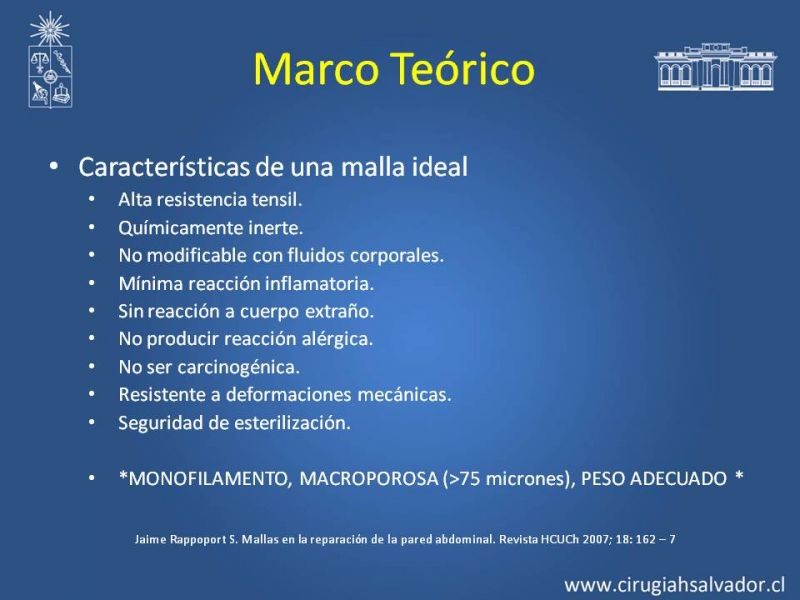 Diapositiva 4 de Mallas: Uso en Hernias Abdominales