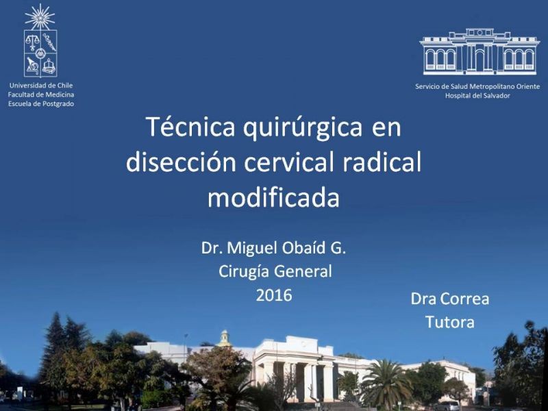Diapositiva 60 de Técnica quirúrgica en disección cervical radical modificada