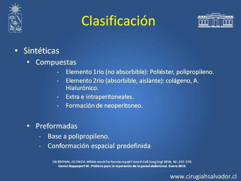 Diapositiva 17 de Mallas: Uso en Hernias Abdominales