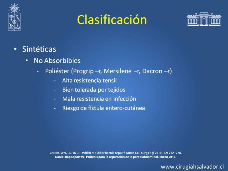Diapositiva 13 de Mallas: Uso en Hernias Abdominales