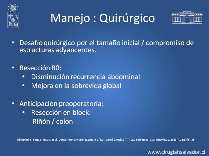 Diapositiva 43 de Tumor Retroperitoneal: Estudio y manejo
