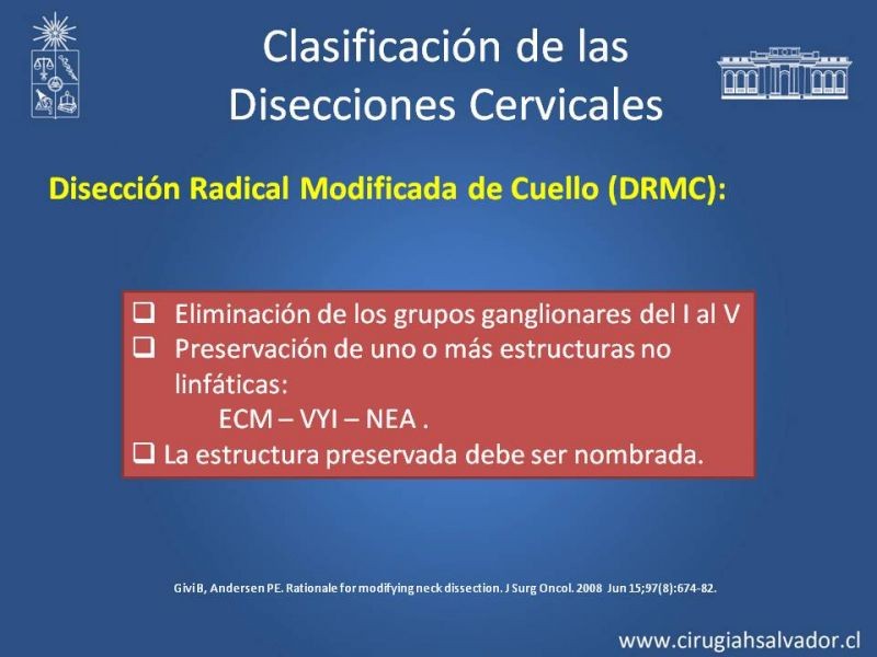 Diapositiva 41 de Técnica quirúrgica en disección cervical radical modificada