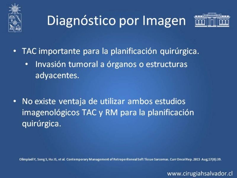 Diapositiva 13 de Tumor Retroperitoneal: Estudio y manejo