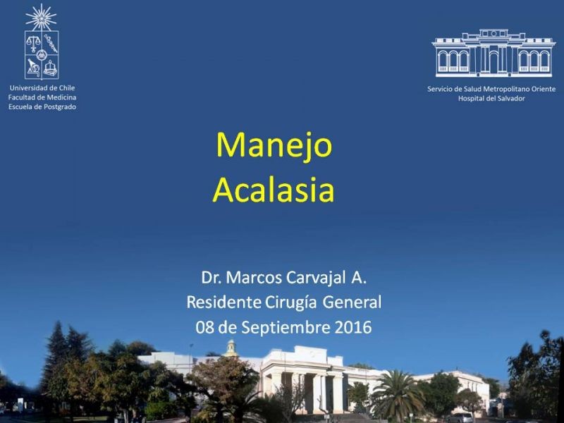 Diapositiva 25 de Manejo Acalasia