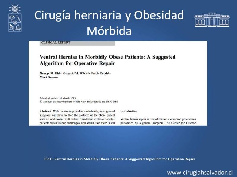Diapositiva 30 de Hernias Ventrales / Incisionales y Obesidad