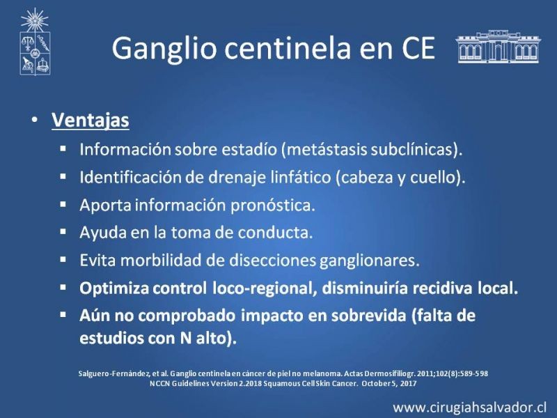 Diapositiva 21 de Cáncer espinocelular y ganglio centinela
