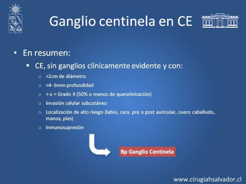 Diapositiva 22 de Cáncer espinocelular y ganglio centinela