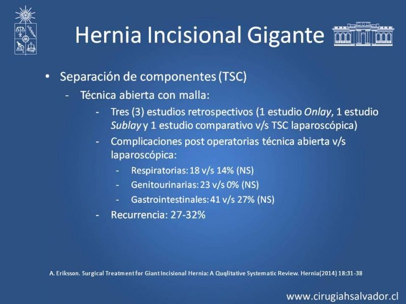 Diapositiva 42 de Hernias Ventrales / Incisionales y Obesidad