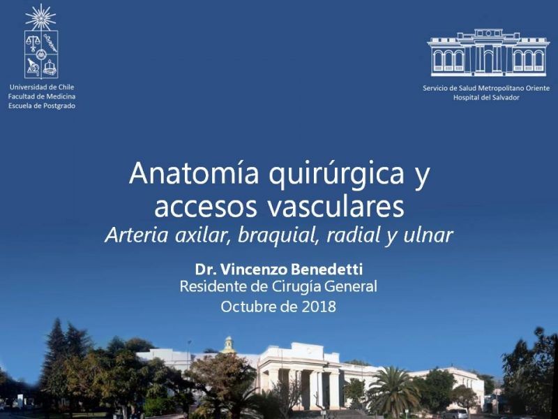 Diapositiva 25 de Anatomía quirúrgica y accesos vasculares: Arteria axilar, braquial, radial y ulnar
