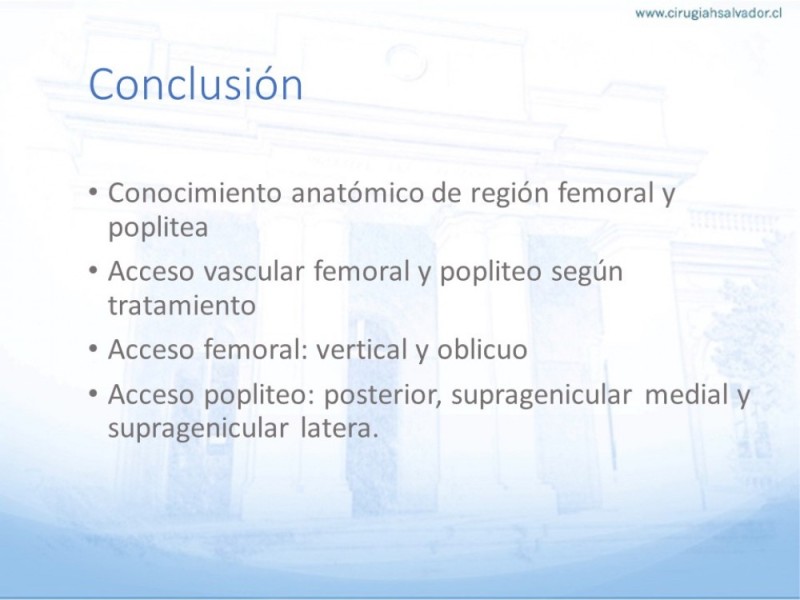 Diapositiva 28 de Anatomía quirúrgica y accesos quirúrgicos femoral y poplíteo