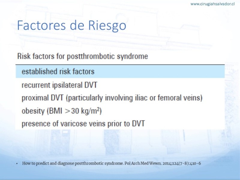 Diapositiva 6 de Síndrome Post Trombótico