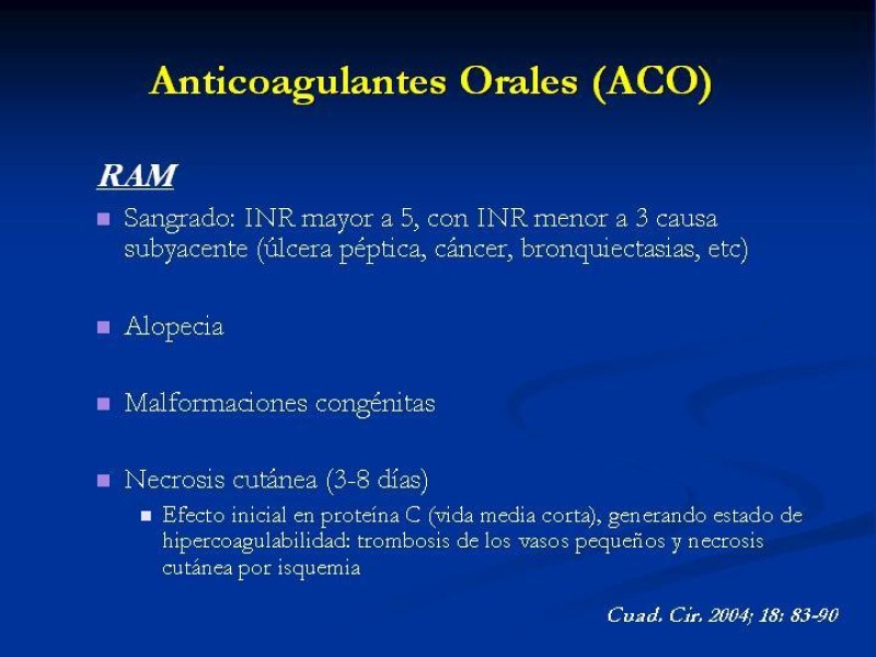 Diapositiva 30 de Anticoagulantes