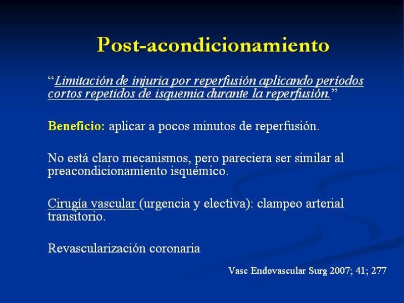 Diapositiva 24 de SD. Reperfusión