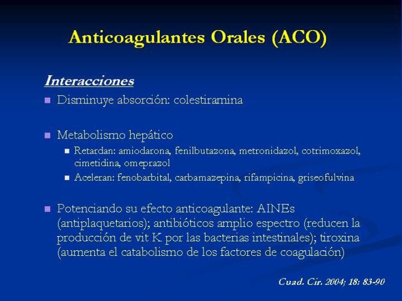 Diapositiva 28 de Anticoagulantes