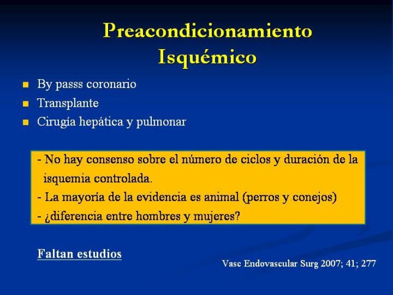 Diapositiva 22 de SD. Reperfusión