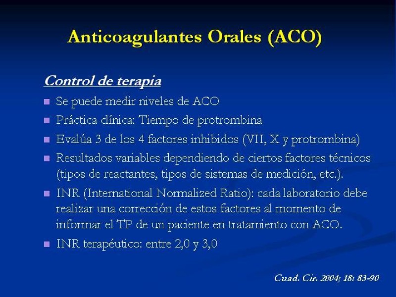 Diapositiva 29 de Anticoagulantes