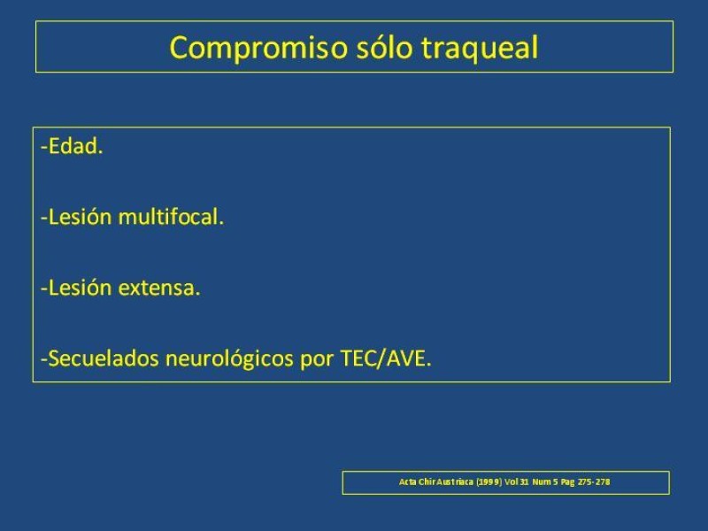 Diapositiva 30 de Estenosis laringo-traqueal pt. I