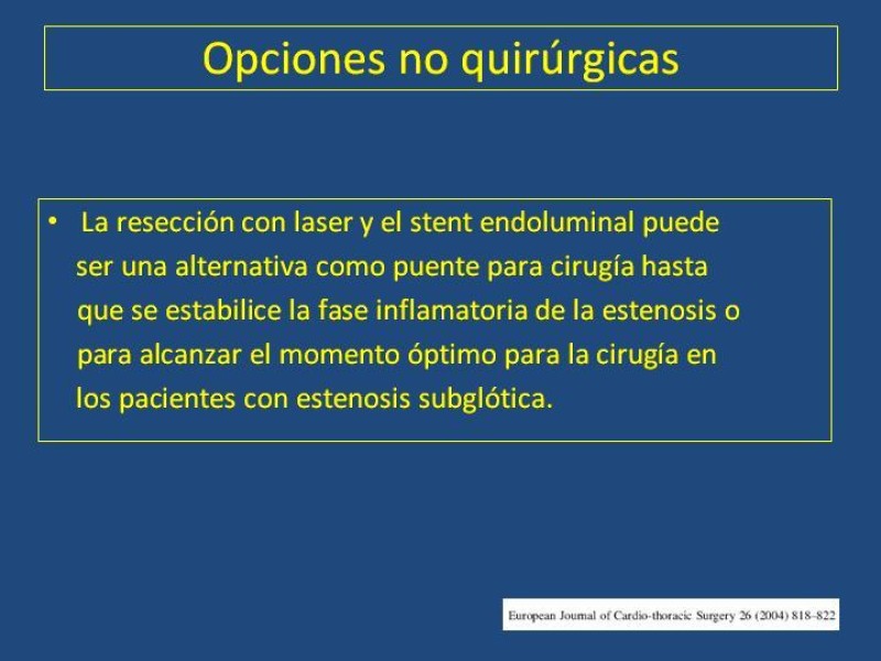 Diapositiva 25 de Estenosis laringo-traqueal pt. I