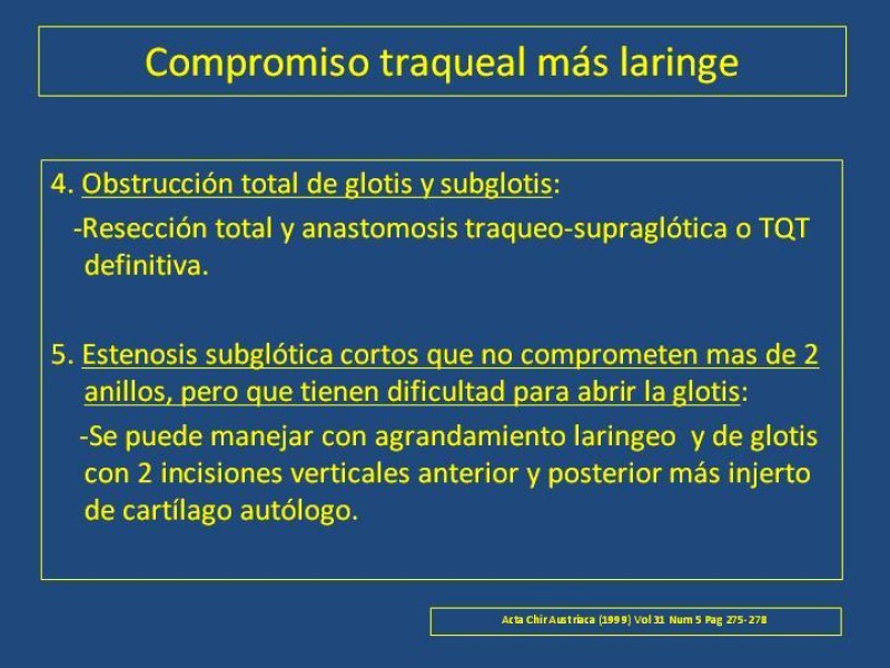 Diapositiva 32 de Estenosis laringo-traqueal pt. I