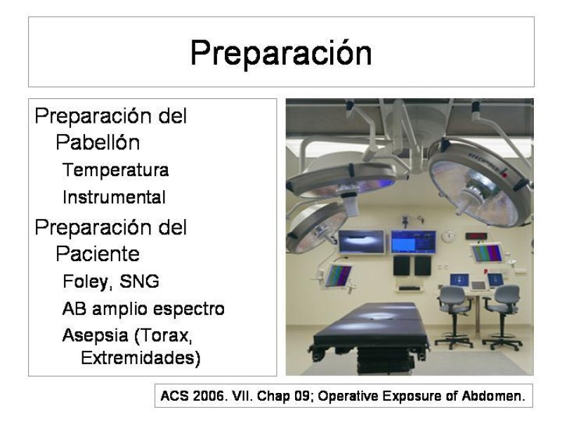 Diapositiva 3 de Maniobras Quirúrgicas de Exposición Abdominal