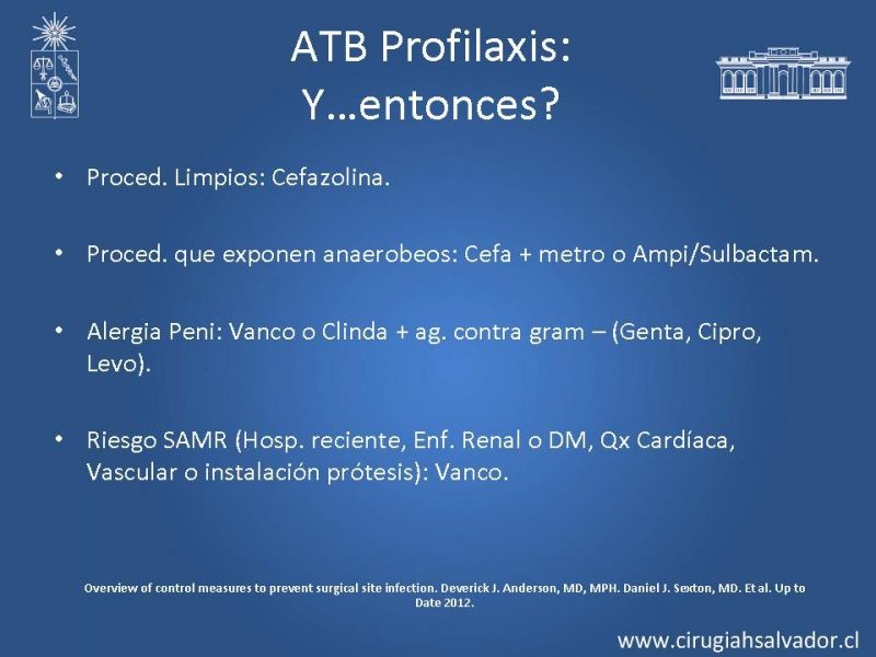 Diapositiva 12 de Armamentario ATB HDS: Indicaciones y usos