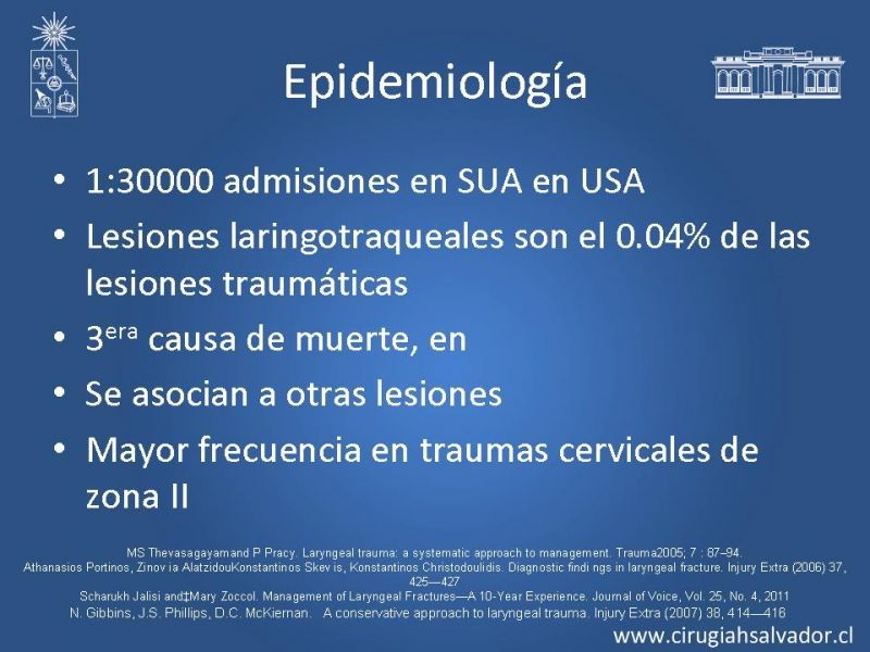 Diapositiva 3 de Manejo del trauma laríngeo