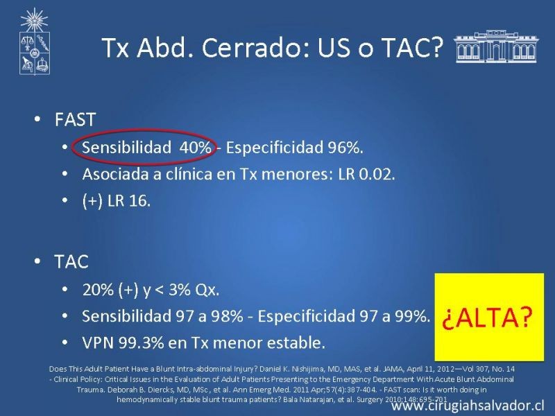 Diapositiva 13 de Imágenes en Trauma Abdominal 