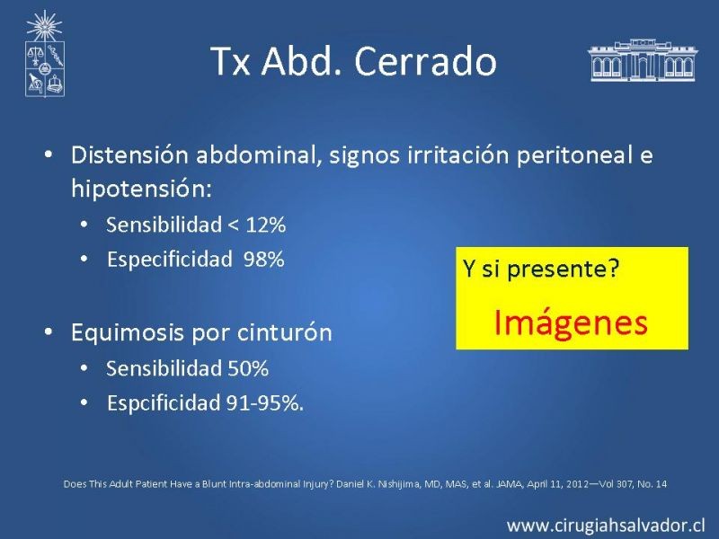 Diapositiva 12 de Imágenes en Trauma Abdominal 