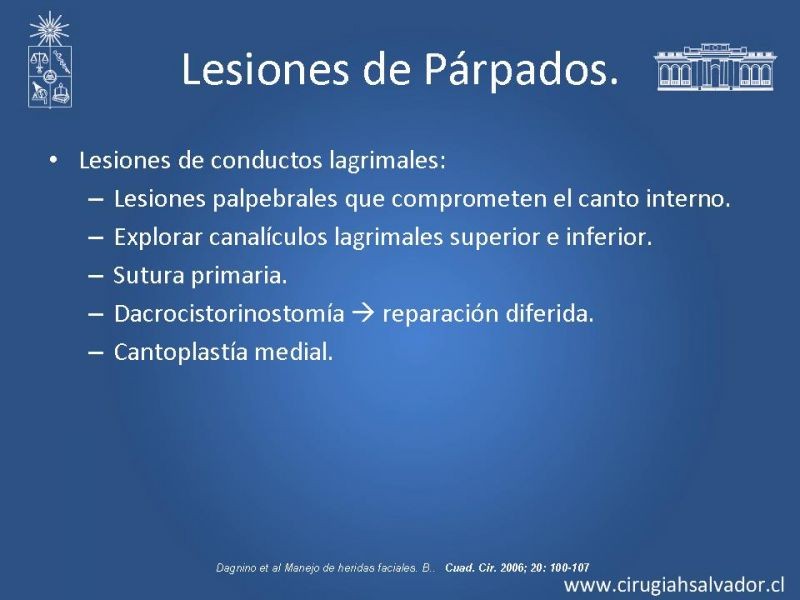 Diapositiva 35 de Trauma Facial: Manejo Quirúrgico de Partes Blandas  