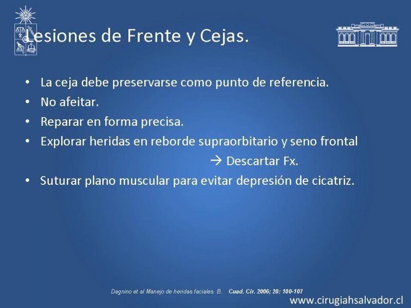 Diapositiva 28 de Trauma Facial: Manejo Quirúrgico de Partes Blandas  