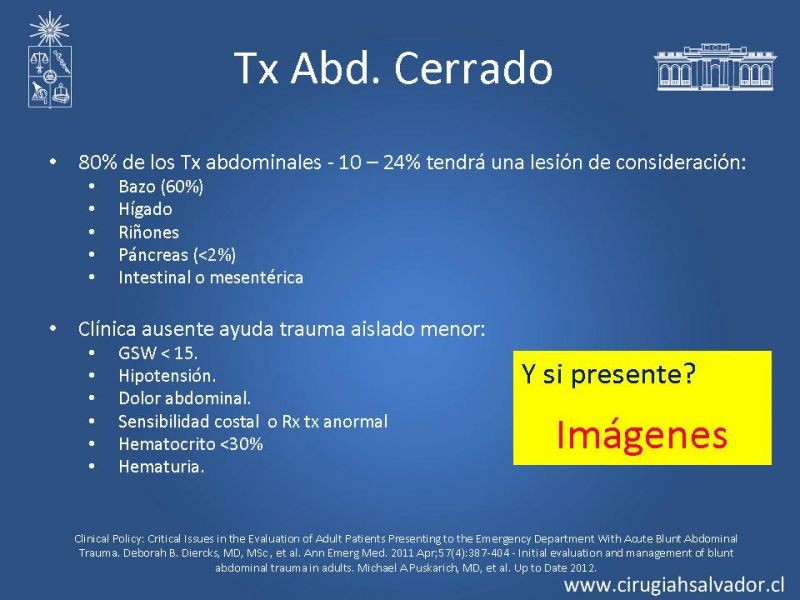 Diapositiva 8 de Imágenes en Trauma Abdominal 