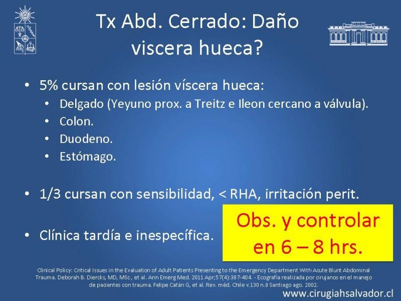 Diapositiva 14 de Imágenes en Trauma Abdominal 