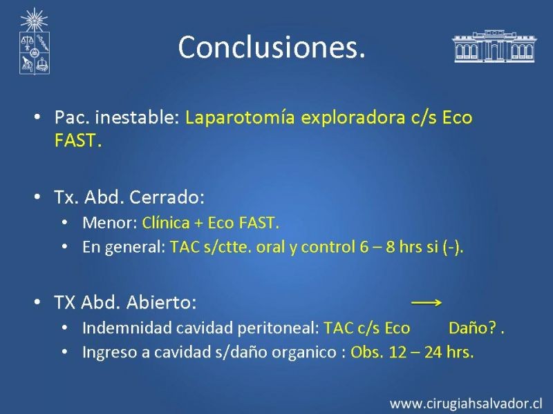 Diapositiva 21 de Imágenes en Trauma Abdominal 