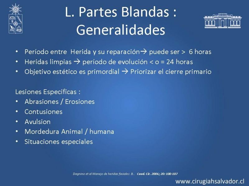 Diapositiva 17 de Trauma Facial: Manejo Quirúrgico de Partes Blandas  