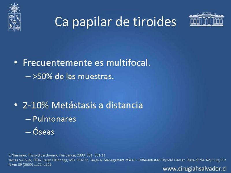 Diapositiva 10 de Cáncer diferenciado de tiroides