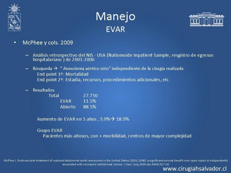 Diapositiva 36 de Aneurisma Aórtico Abdominal Roto