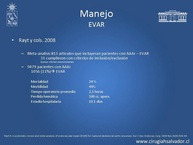 Diapositiva 26 de Aneurisma Aórtico Abdominal Roto