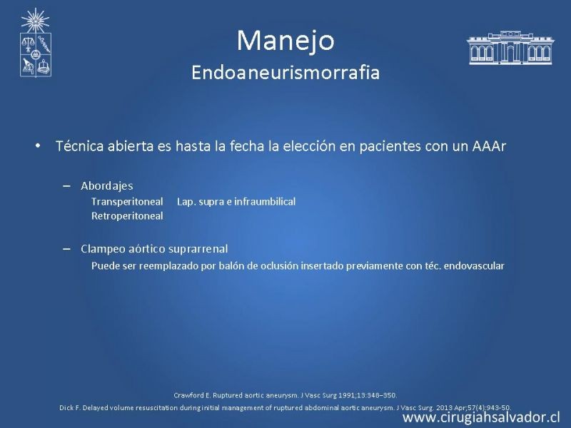 Diapositiva 23 de Aneurisma Aórtico Abdominal Roto