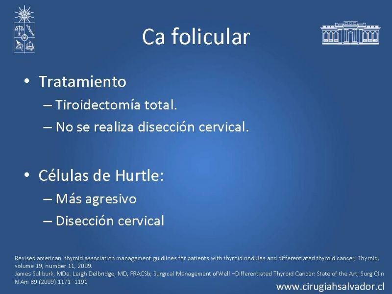 Diapositiva 14 de Cáncer diferenciado de tiroides