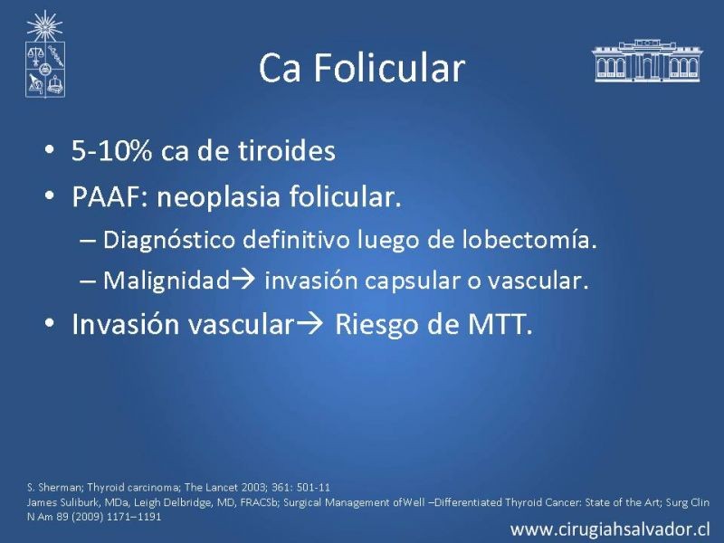 Diapositiva 13 de Cáncer diferenciado de tiroides