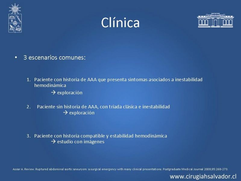 Diapositiva 13 de Aneurisma Aórtico Abdominal Roto