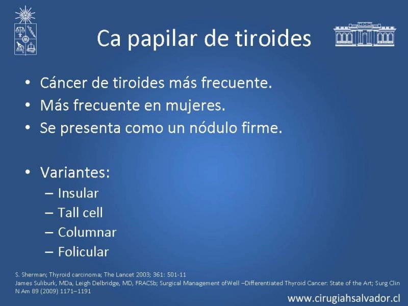 Diapositiva 9 de Cáncer diferenciado de tiroides