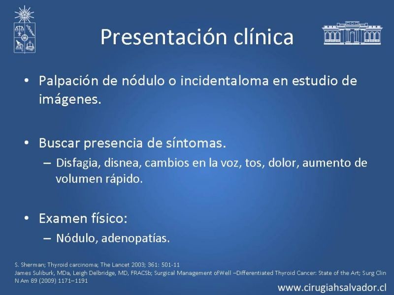 Diapositiva 5 de Cáncer diferenciado de tiroides