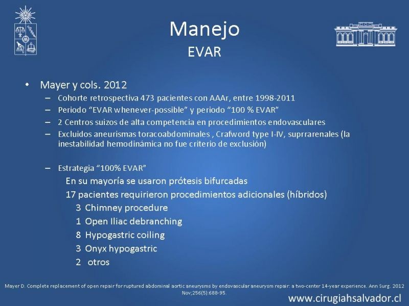 Diapositiva 27 de Aneurisma Aórtico Abdominal Roto