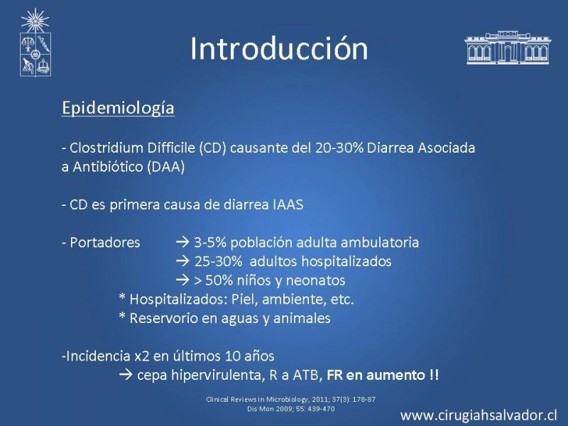 Diapositiva 1 de Diarrea por C. Difficile