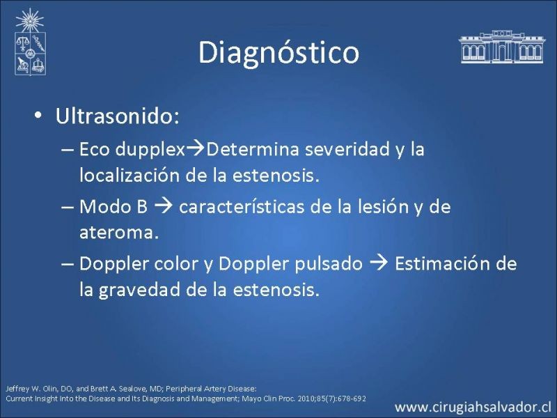 Diapositiva 14 de Enfermedad Arterial Oclusiva: Clínica, diagnóstico y pronóstico