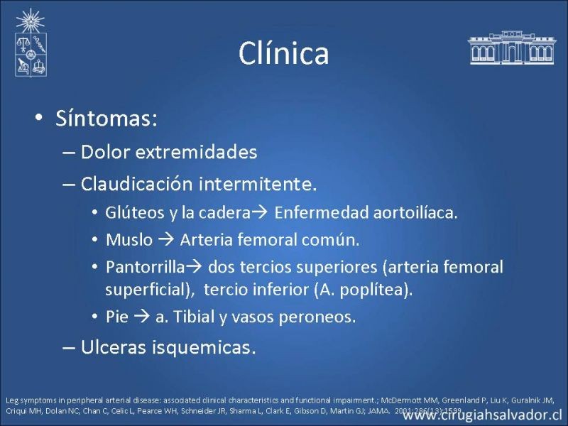 Diapositiva 7 de Enfermedad Arterial Oclusiva: Clínica, diagnóstico y pronóstico